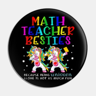 Math Teacher Besties Teacher'S Day Best Friend Pin