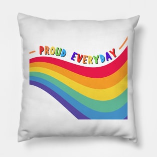 Proud Everyday, Pride Sticker Pillow