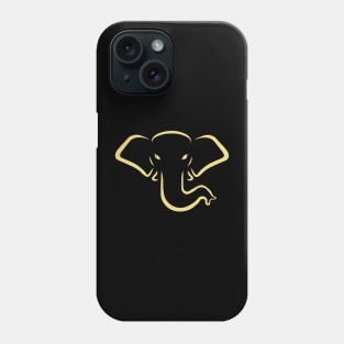 GOLDEN ELEPHANT HEAD Phone Case