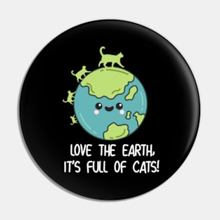 Earth Day Cats Pin