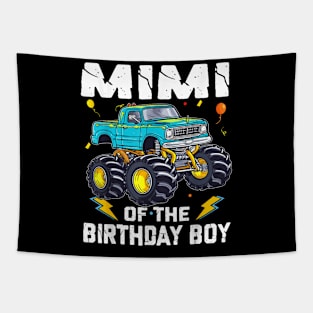 Mimi Of The Birthday Boy Monster Truck Bday Family Tapestry