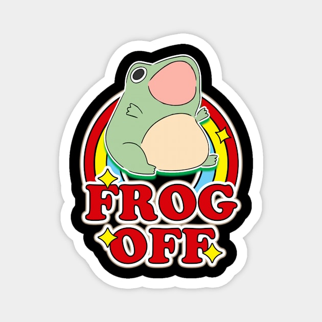 FROG OFF Magnet by dinomikedesign