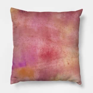 Warm Tone Colors Blend - Abstract Watercolor Painting Pillow