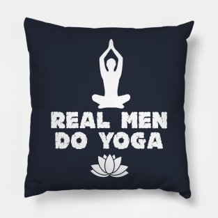 Real Men Do Yoga Lifestyle Gift For Yoga Lovers Pillow