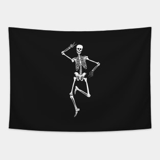 Skeleton dancing Tapestry