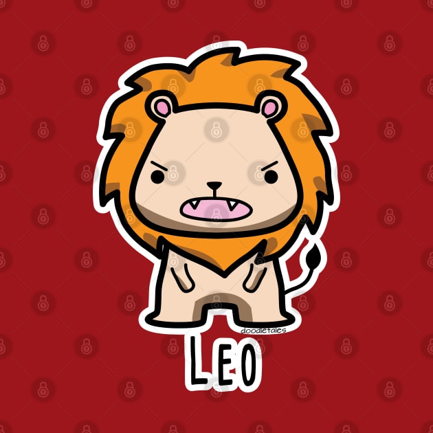 Leo zodiac teddy bear by doodletales