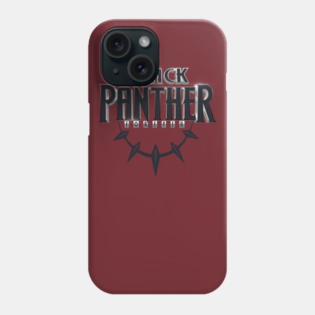 Black Panther Forever Tribute Phone Case by GLStyleDesigns