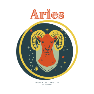 Aries Zodiac Astrology Symbol T-Shirt T-Shirt