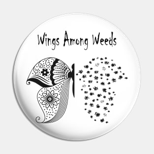 Butterfly Wings Flower Lovers Best Gift For Mothers day Pin