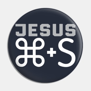 Jesus + Command S Pin