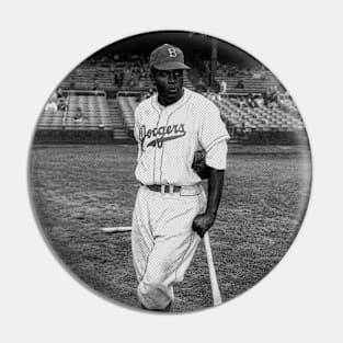 Jackie Robinson Halftone Pin