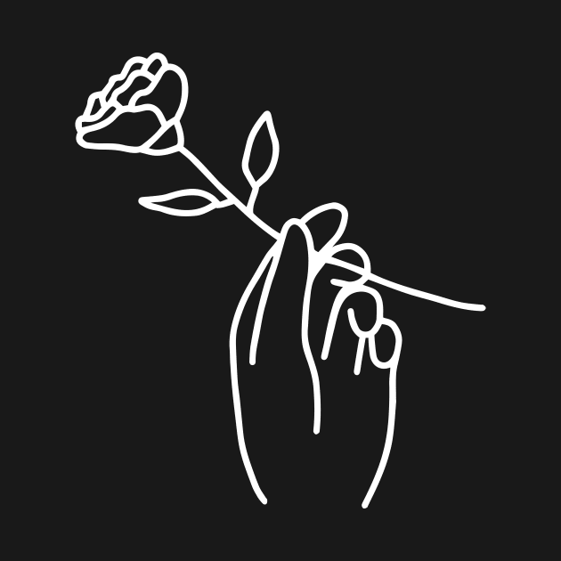 Hand with Rose by Ashleigh Green Studios