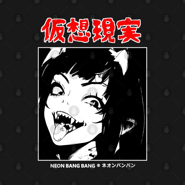 Anime Dark Goth Horror Manga Demon Girl Lewd Japanese Streetwear Aesthetic by Neon Bang Bang