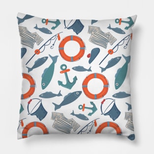 Fishing pattern Pillow