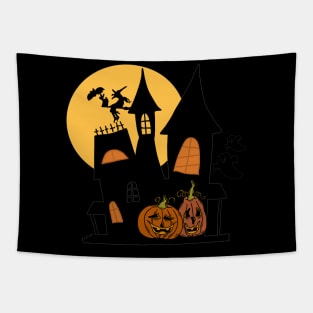 Pumpkin Haunted Mansion Tapestry