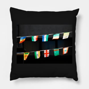 Strings of National Flags Pillow