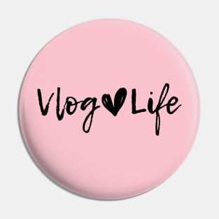 Vlog Life with a Heart Pin