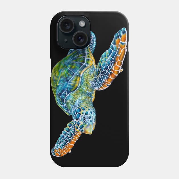 Sea Turtle Phone Case by Tim Jeffs Art