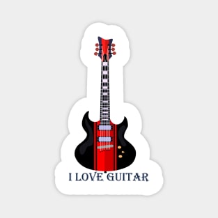 Amazing Electric Guitar: Guitar Music for Guitar lovers Magnet