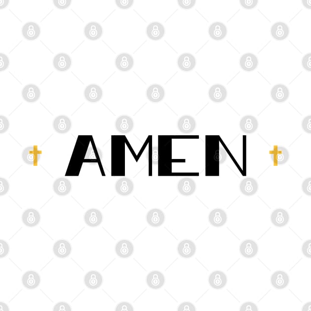 Amen Cross by TheMoodyDecor