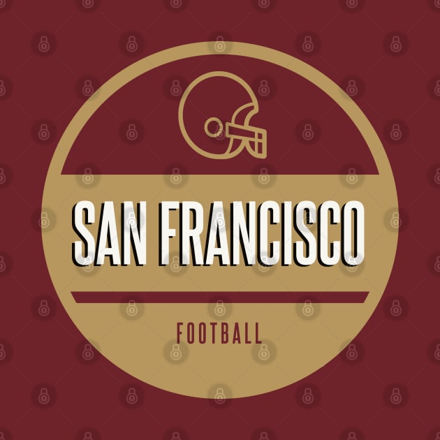 san francisco retro football by BVHstudio