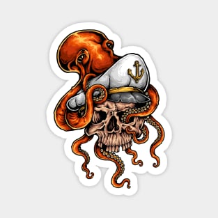 Skull Sailor Octopus Magnet