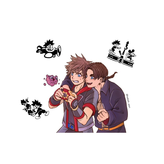 Sora and Jim by hallstheien