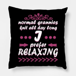 Grandma Pension Relaxing Retirement Sauna Holiday Adventure Pillow