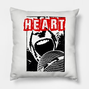 heart ll rock and loud Pillow