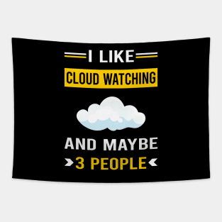 3 People Cloud Watching Tapestry