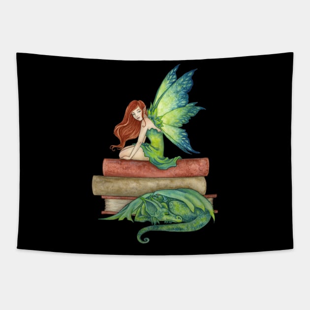 Bed Time Stories Tapestry by AmyBrownArt