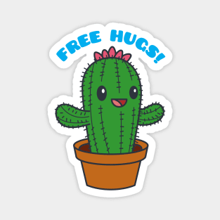 Free Hugs Cactus Magnet