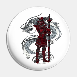 Dragon Samurai Pin