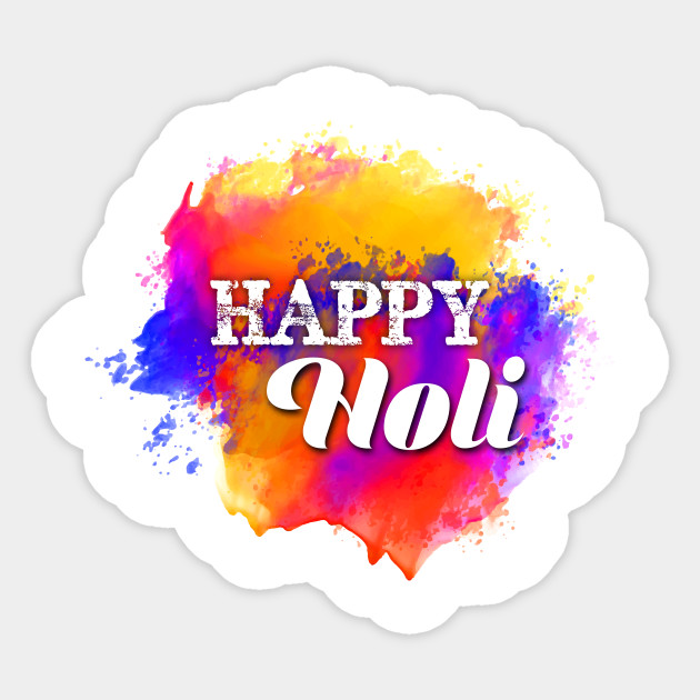 Elegant Happy Holi Tshirt By Equanimousone
