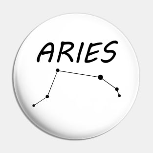 Aries Zodiac Star Sign Pin