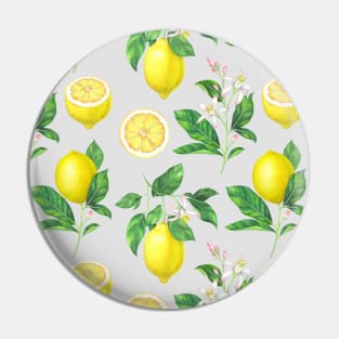Lemon fruits pattern Pin