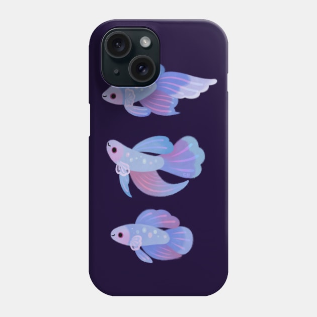 Blue Betta 3 Phone Case by pikaole