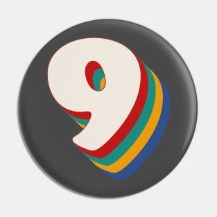 Number 9 Pin