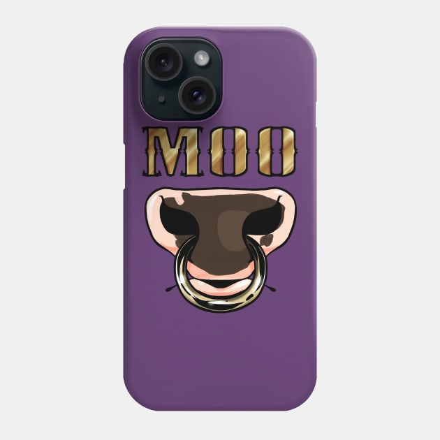 Moo Phone Case by Pawgyle