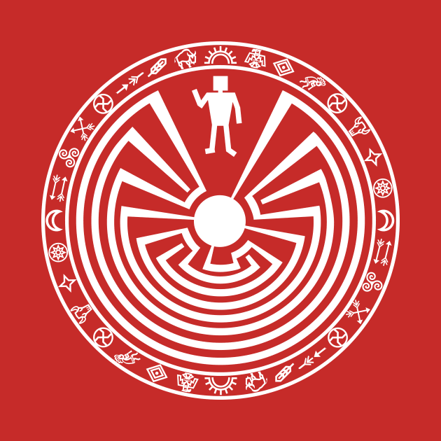 Man in the Maze [white] by PeregrinusCreative