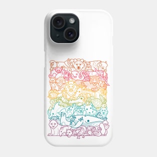 Animal Spectrum : Outline Phone Case