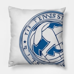 Vintage Tennis Club Emblem Design No. 982 Pillow