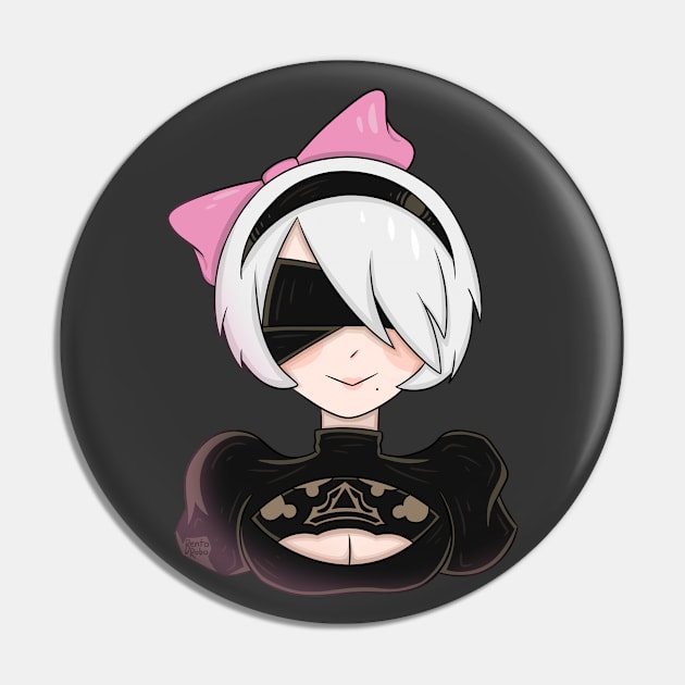 2B Cutie Edition Pin by BentoRobo