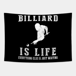 Billiards is Life: Where Waiting Takes the Perfect Shot! Tapestry