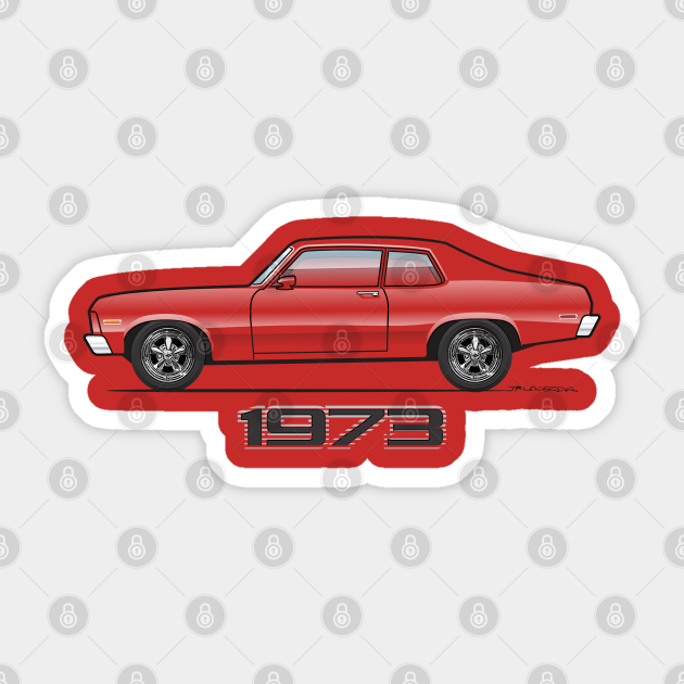 Multi Color 73 - Chevy Nova - Sticker | TeePublic