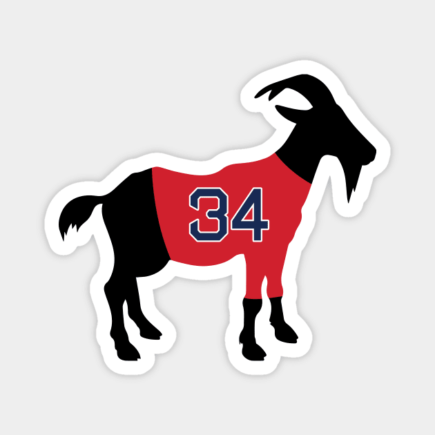 David Ortiz GOAT Magnet by cwijeta