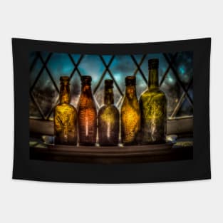 Vintage Northeast England Beer Bottles Tapestry