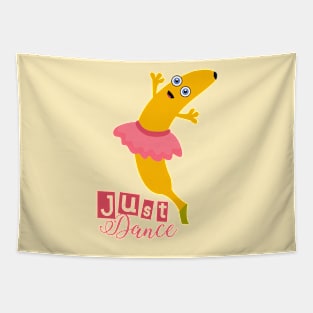 Just Dance with Banana Ballerina Tapestry