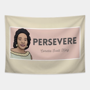 Historical Figures: Coretta Scott King: "Persevere" Tapestry