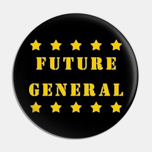 Future General 5 Star Military Kids Gift. Pin